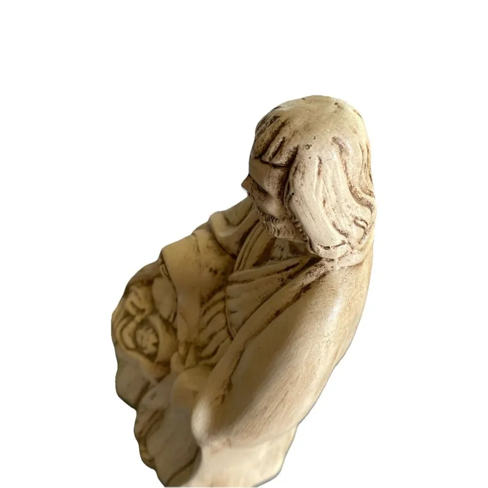Vintage 1983 Holy Family Christmas Nativity Mary Joseph Baby Jesus Figure Marked